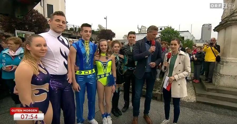 Couples from Austrian club on national TV