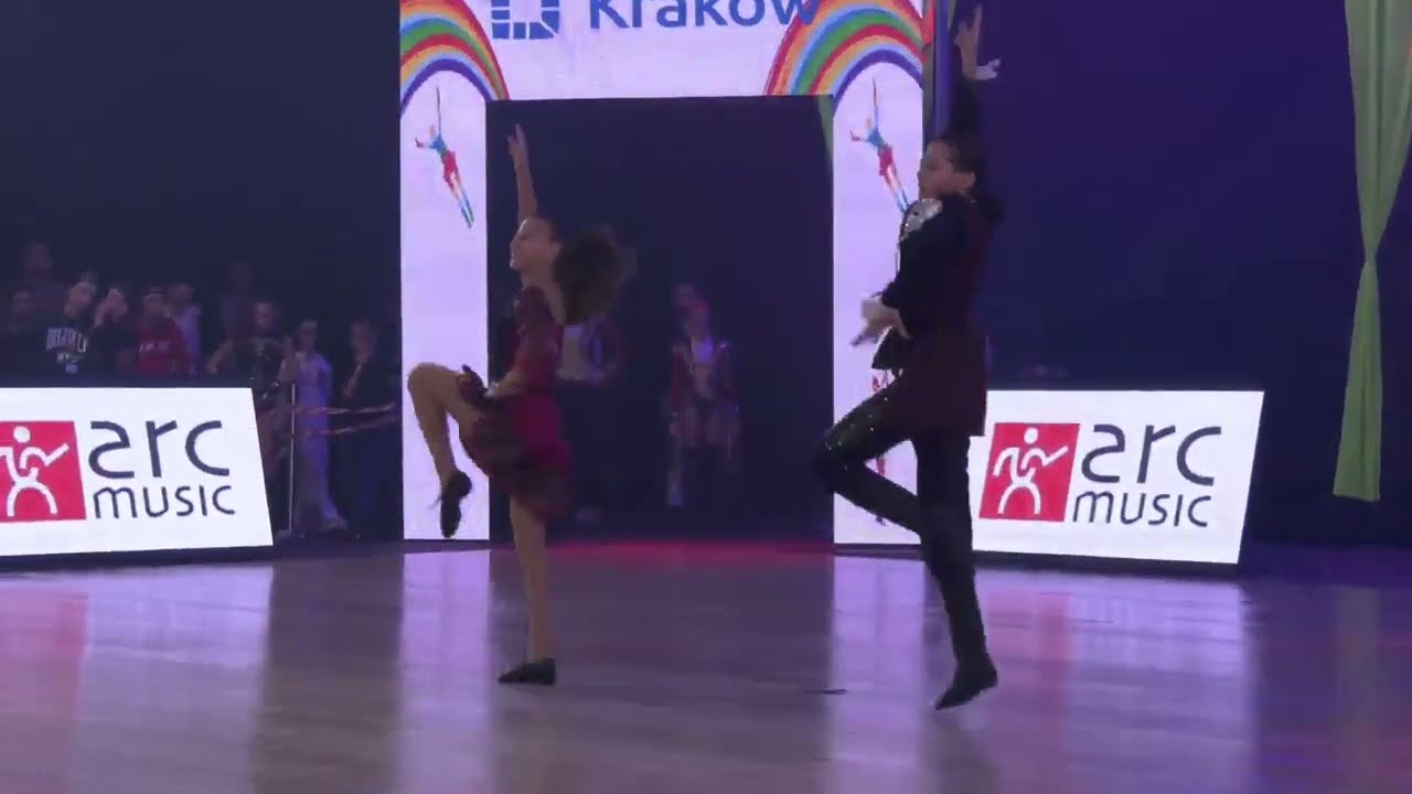 Hanga Luca Udvarhelyi & Bence Lipovics, Juniors Dance Couple from Hungary, Participant World Championship Velika Gorica