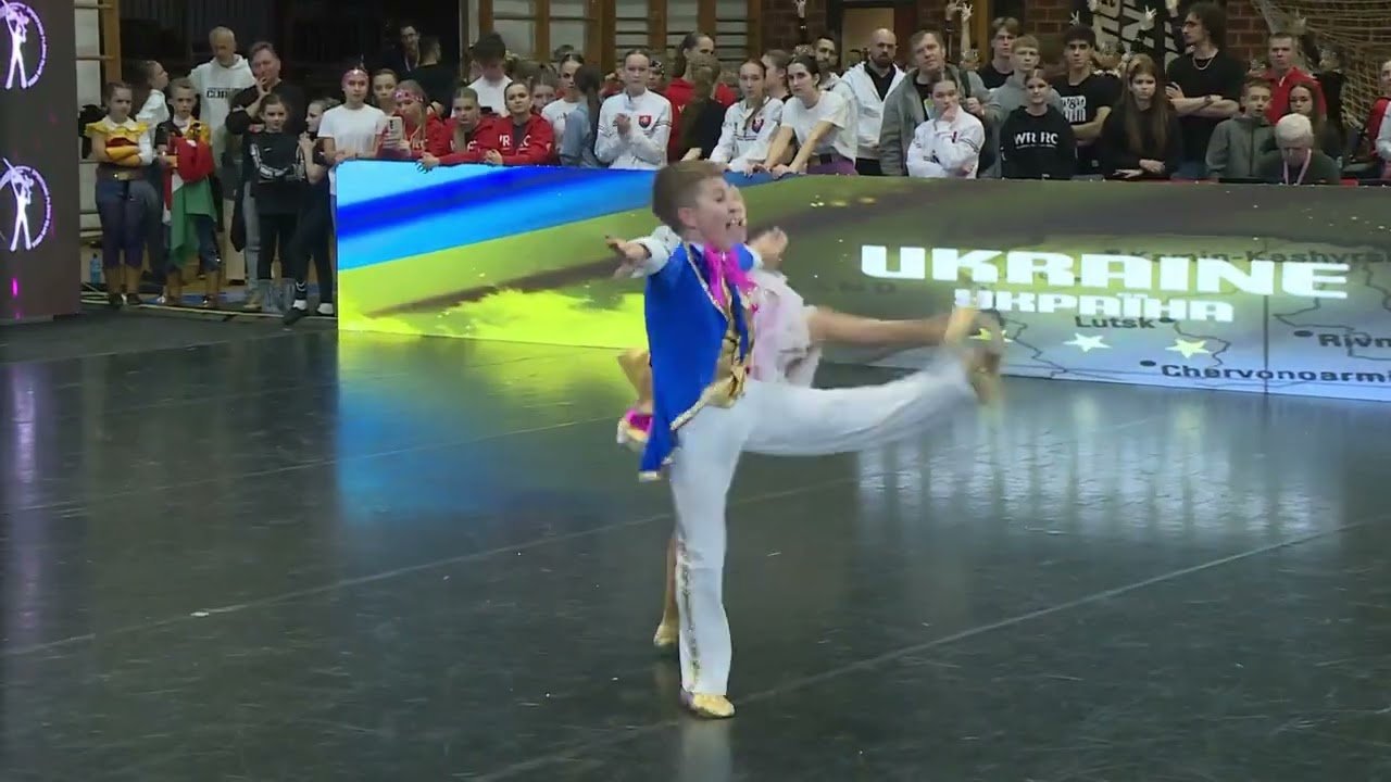 Zlata Viesielova & Serafym Bosyi, Children Dance Couple from Ukraine, Participant World Cup Final and World Cup Cracow