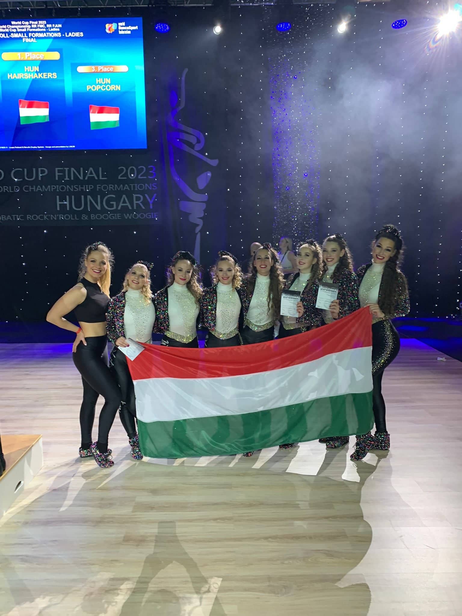 THE SHOW IT ALL, Small Ladies Formation from Hungary, Participant World Championship Budapest
